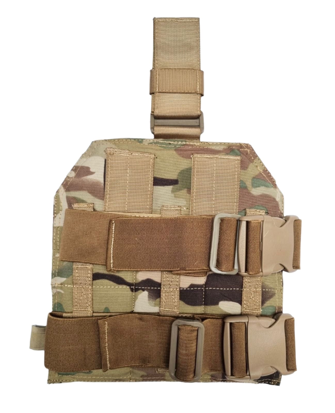 Shadow Strategic Drop leg Molle panel Color Multicam backside view