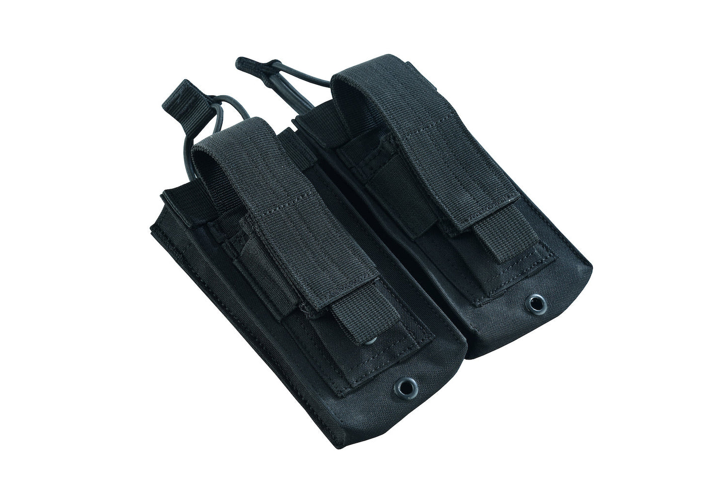 SHS - 22088 AK/9mm DOUBLE  OPEN-TOP MAG POUCH BLACK