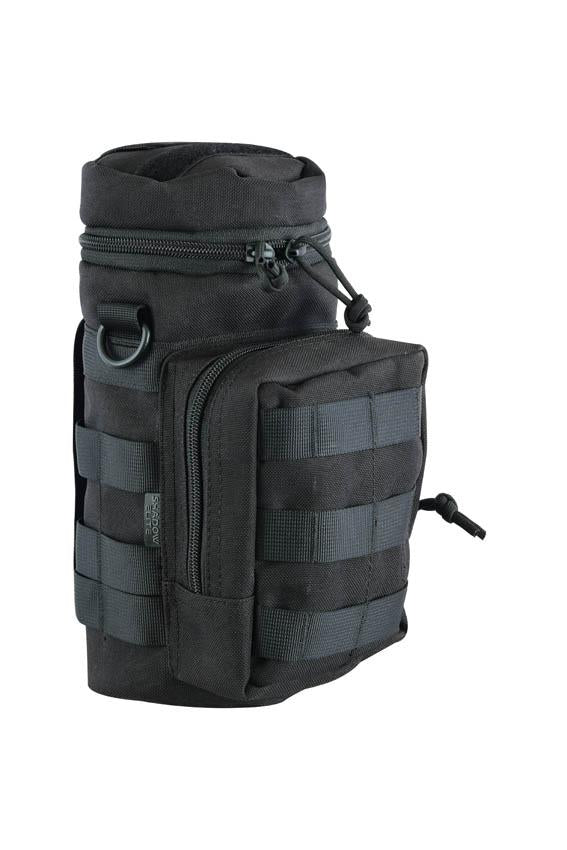 SHE-21006 MULTI PURPOSE INSULATED  BOTTLE POUCH BLACK SIDE VIEW