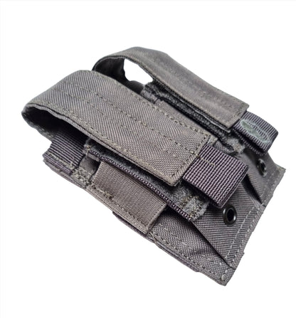 SHE-1065 Double Pistol Mag Pouch grey