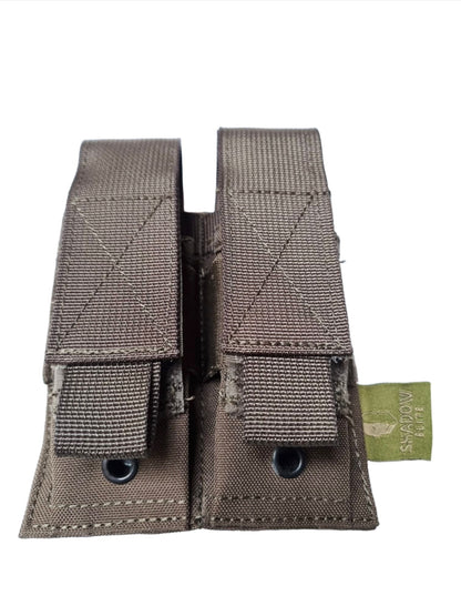 SHE-1065 Double Pistol Mag Pouch-ranger Green