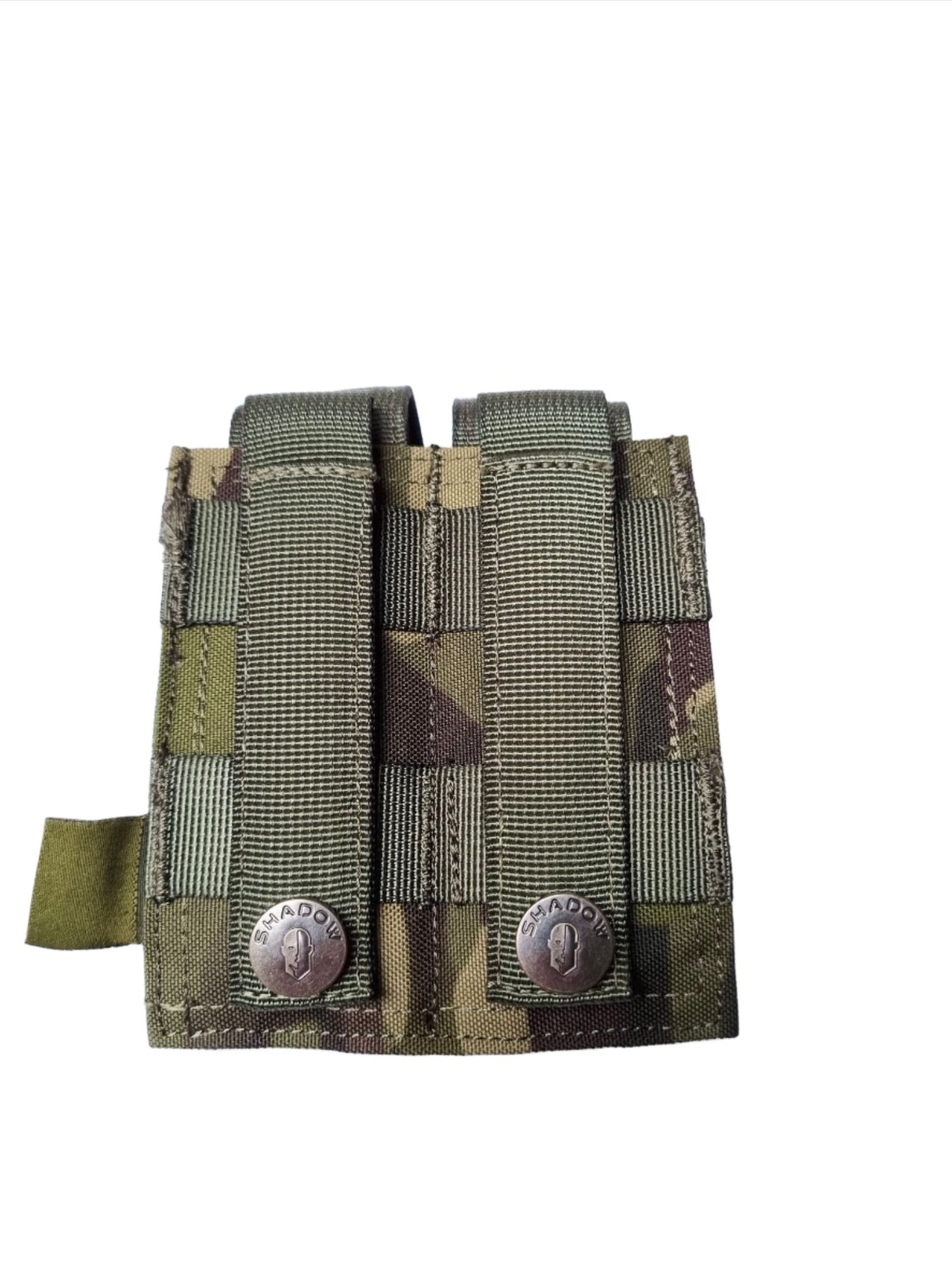 SHE-1065 Double Pistol Mag Pouch- Multicam Green