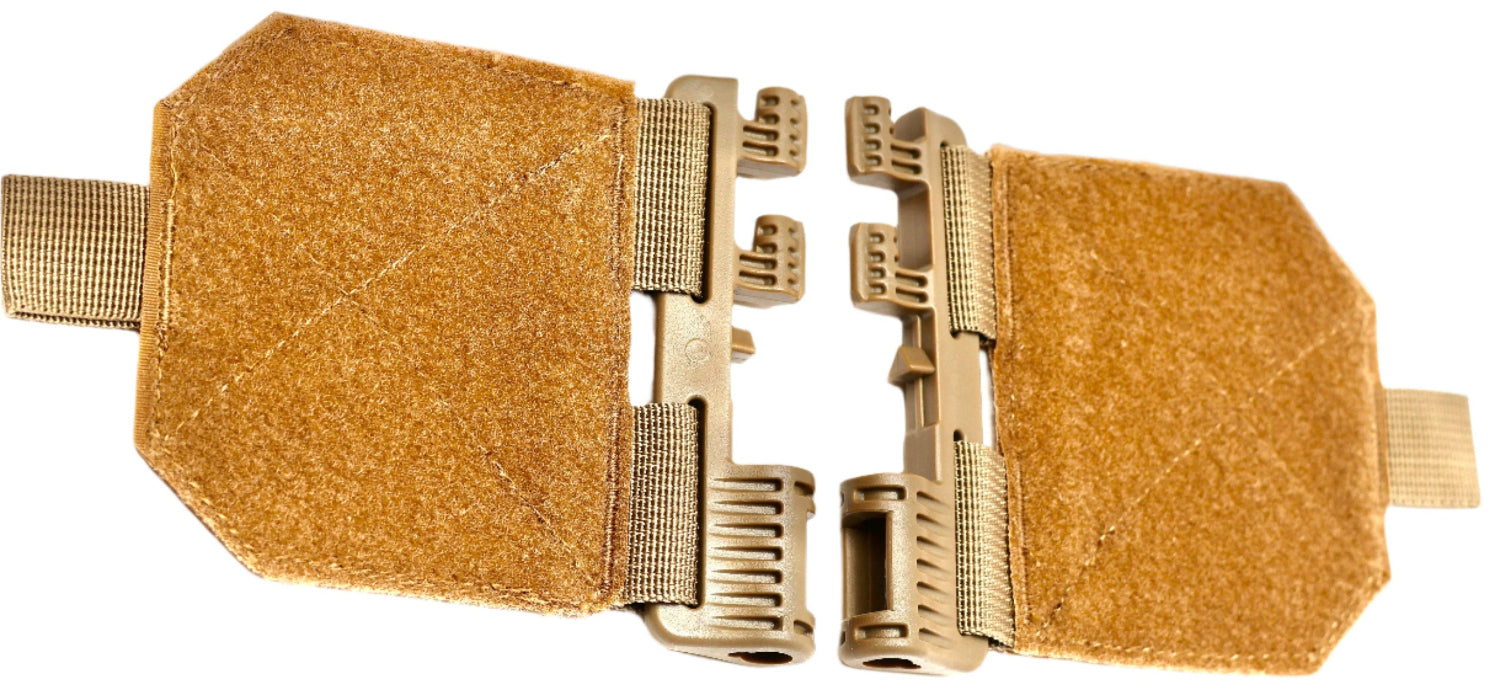 Two brown Belt straps with metal clasps on a white background