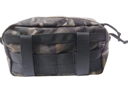 SHE-1421 HORIZONTAL UTILITY POUCH - MULTICAM BLACK