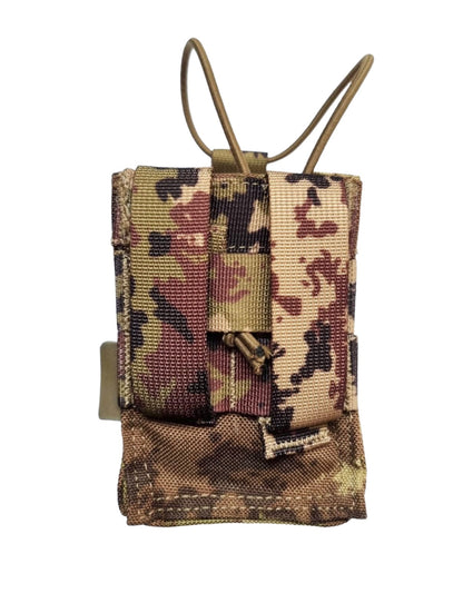 SHE-21090 "ARP" ADJUSTABLE RADIO POUCH ITALIAN CAMO