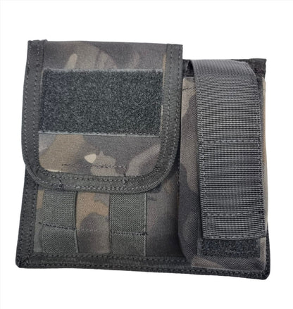 SHE-23053 COMBAT ADMIN  POUCH MULTICAM BLACK