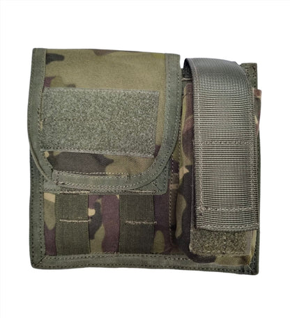 SHE-23053 COMBAT ADMIN  POUCH MULTICAM GREEN