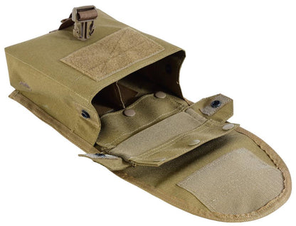 Shadow Strategic Camouflage LMG / SAW Pouch Color Tan inside view.