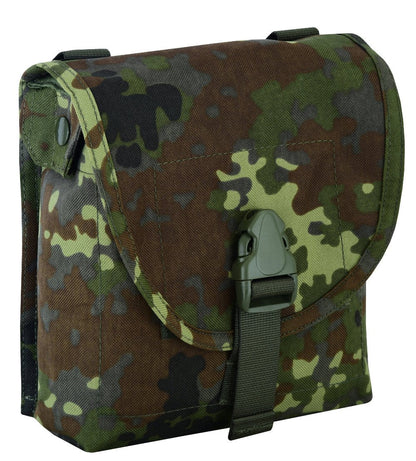 Shadow Strategic Camouflage LMG / SAW Pouch Color German flectarn side view.