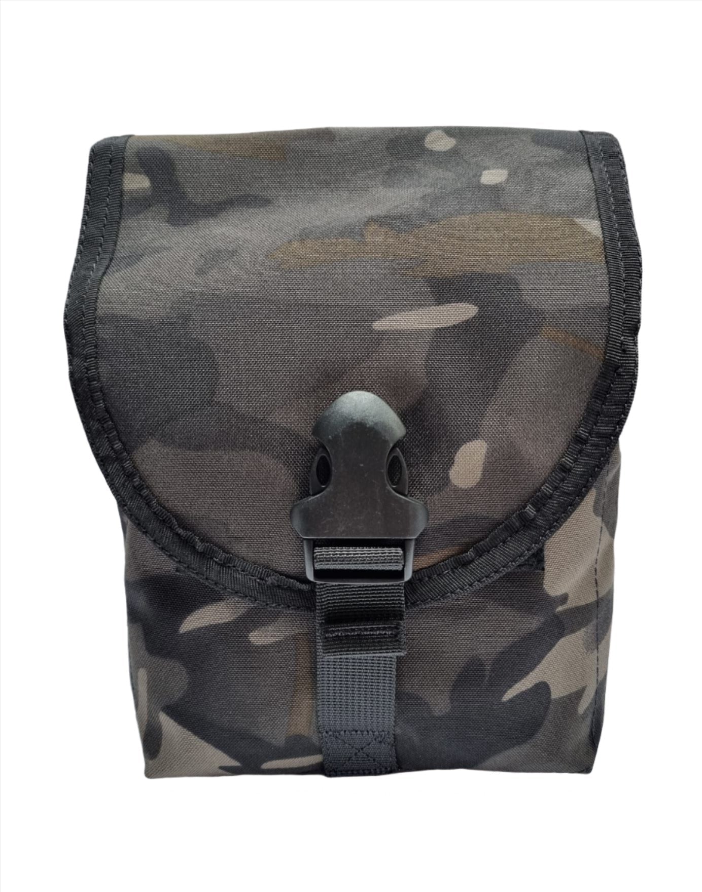 Shadow Strategic Camouflage LMG / SAW Pouch Color Multicam black backside view.