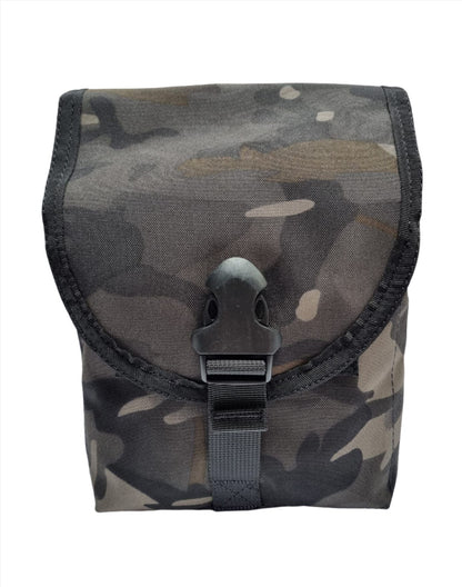 Shadow Strategic Camouflage LMG / SAW Pouch Color Multicam black backside view.