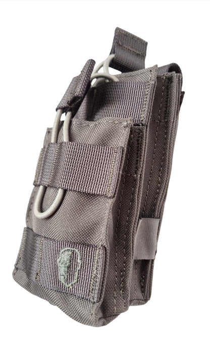 SHS - 1090 STACKER OPEN-TOP MAG POUCH SINGLE COLOUR GREY