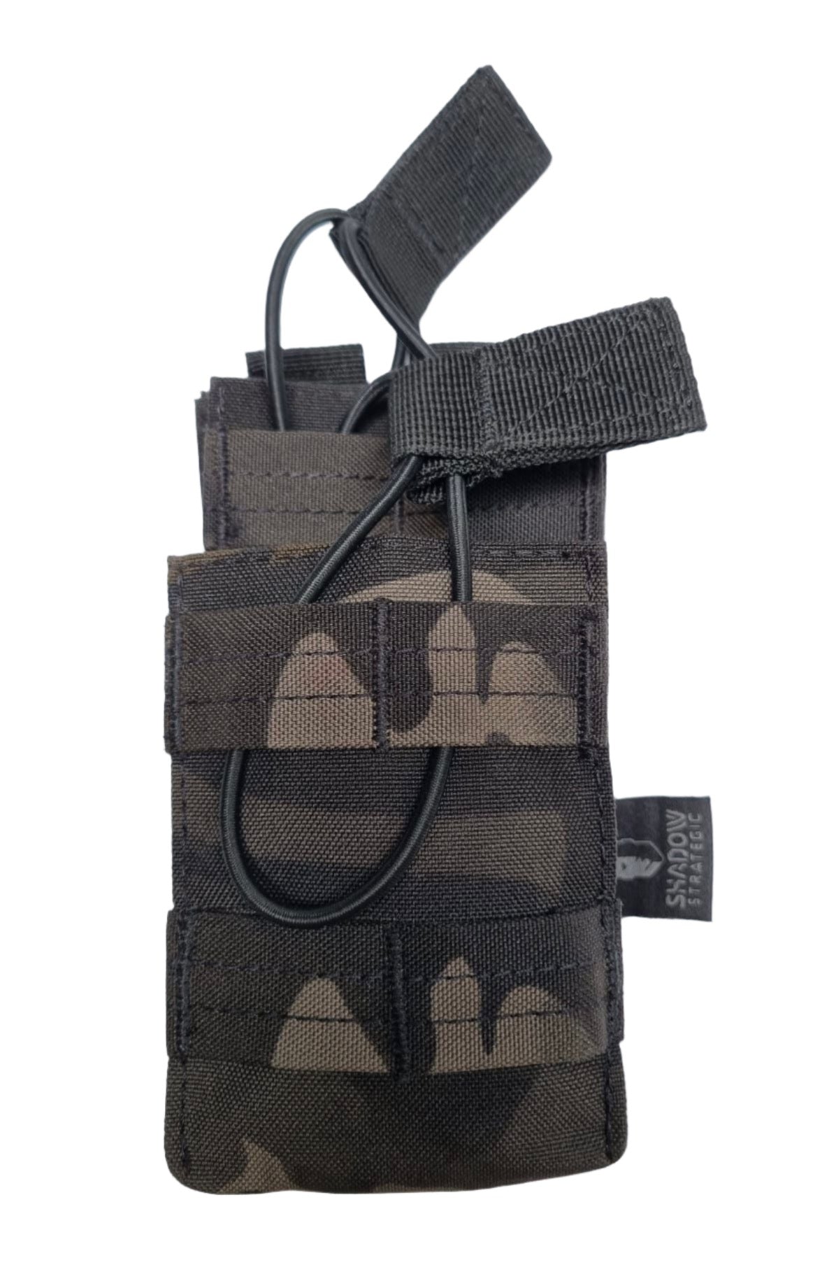 SHS - 1090 STACKER OPEN-TOP MAG POUCH SINGLE COLOUR MULTICAM BLACK
