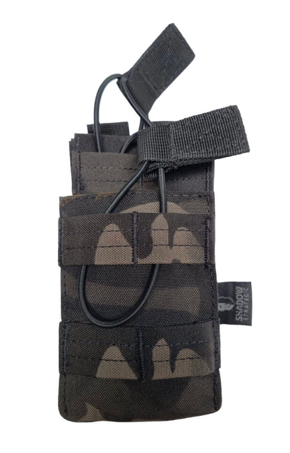 SHS - 1090 STACKER OPEN-TOP MAG POUCH SINGLE COLOUR MULTICAM BLACK