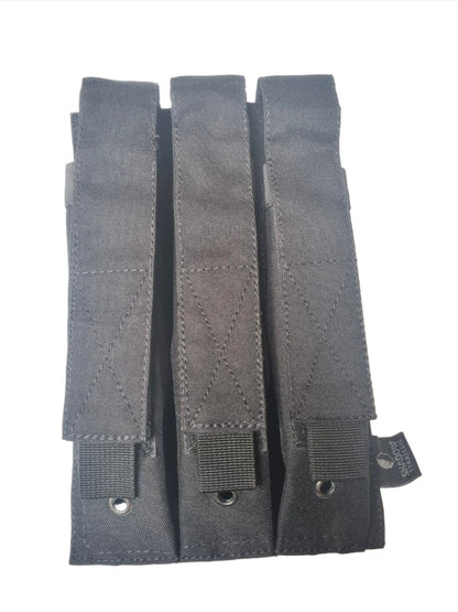 SHS-1160 TRIPLE KRISS VECTOR / GLOCK 18C / P90/ MP5 POUCH-black front side