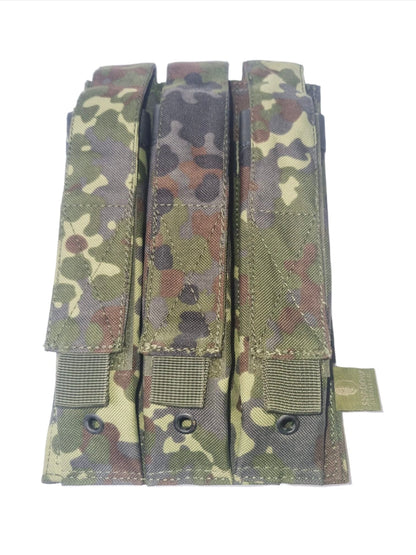 SHS-1160 TRIPLE KRISS VECTOR / GLOCK 18C / P90/ MP5 POUCH- GERMAN FLECTARN