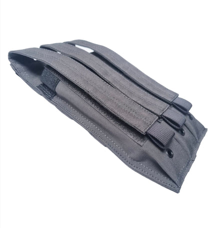 SHS-1160 TRIPLE KRISS VECTOR / GLOCK 18C / P90/ MP5 POUCH-GREY SIDE PIC