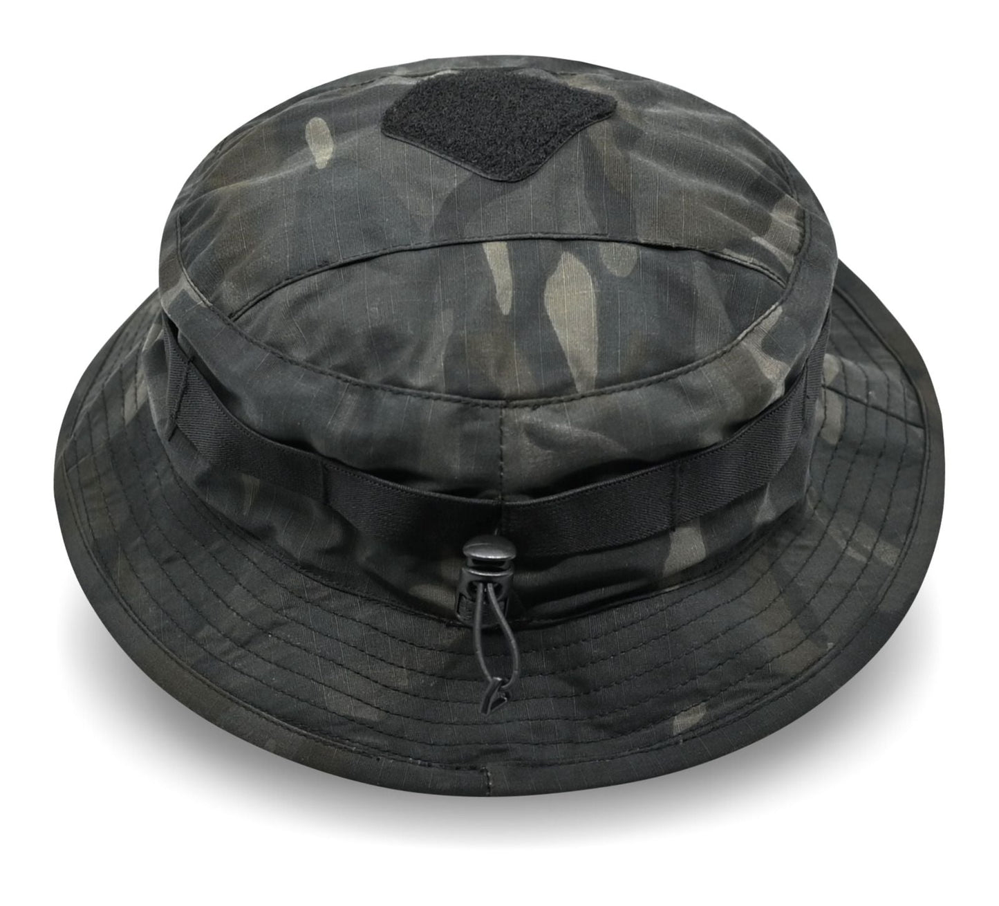 SHS-1956 SHORT BRIMMED BUSH HAT MULTICAM BLACK.