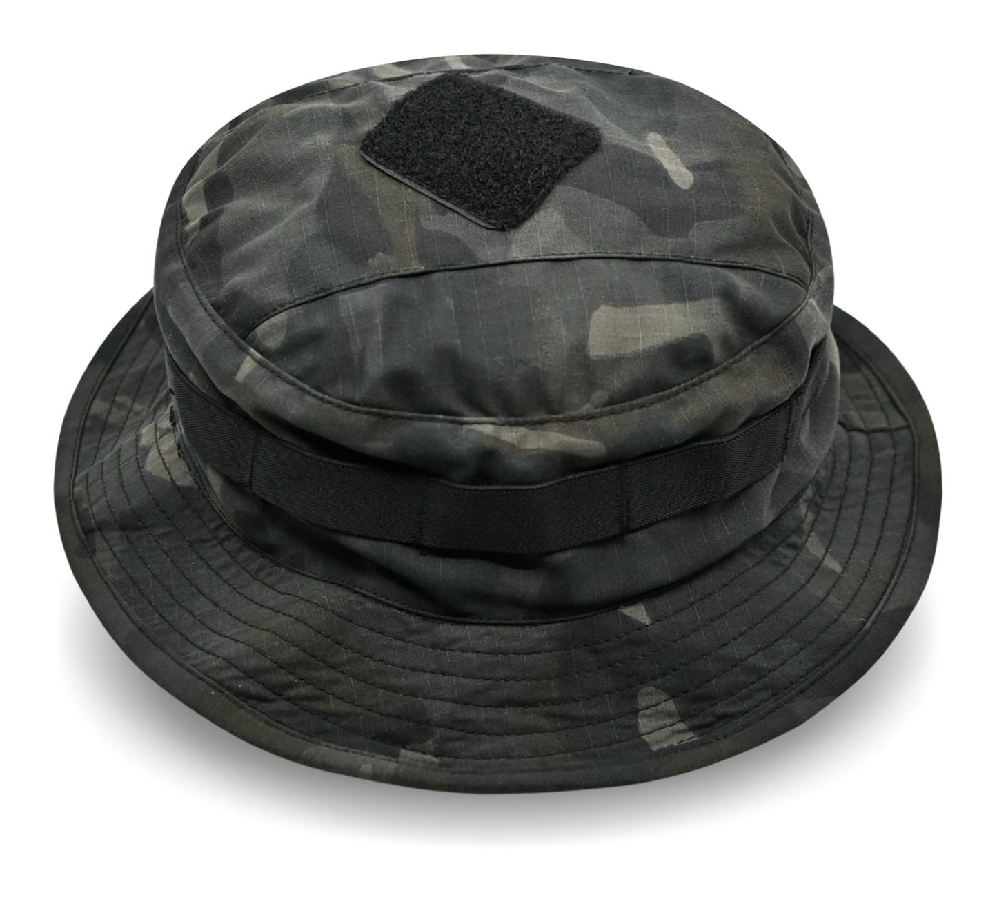 SHS-1956 SHORT BRIMMED BUSH HAT MULTICAM BLACK.