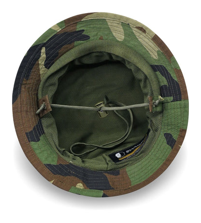 SHS-1956 SHORT BRIMMED BUSH HAT woodland camo