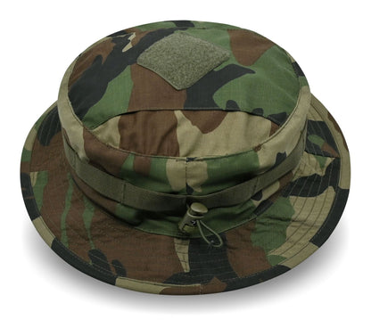SHS-1956 SHORT BRIMMED BUSH HAT woodland camo