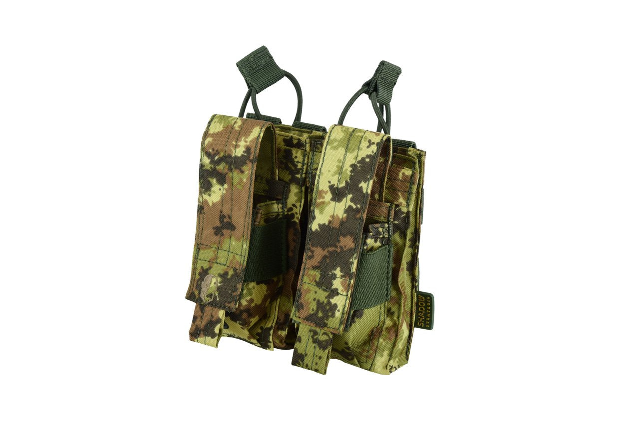 SHS - 22088 AK/9mm DOUBLE  OPEN-TOP MAG POUCH ITALIAN VEGETATO