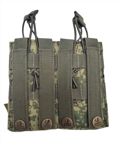 SHS - 22088 AK/9mm DOUBLE  OPEN-TOP MAG POUCH DIGI FLORA