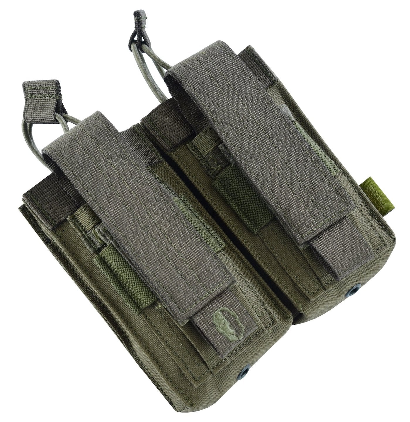 SHS - 22088 AK/9mm DOUBLE  OPEN-TOP MAG POUCH RANGER GREEN