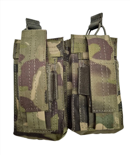SHS - 22088 AK/9mm DOUBLE  OPEN-TOP MAG POUCH MULTICAM TROPIC