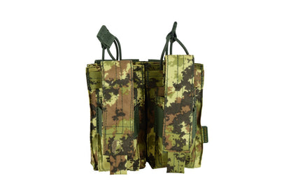 SHS - 22088 AK/9mm DOUBLE  OPEN-TOP MAG POUCH VEGETATO