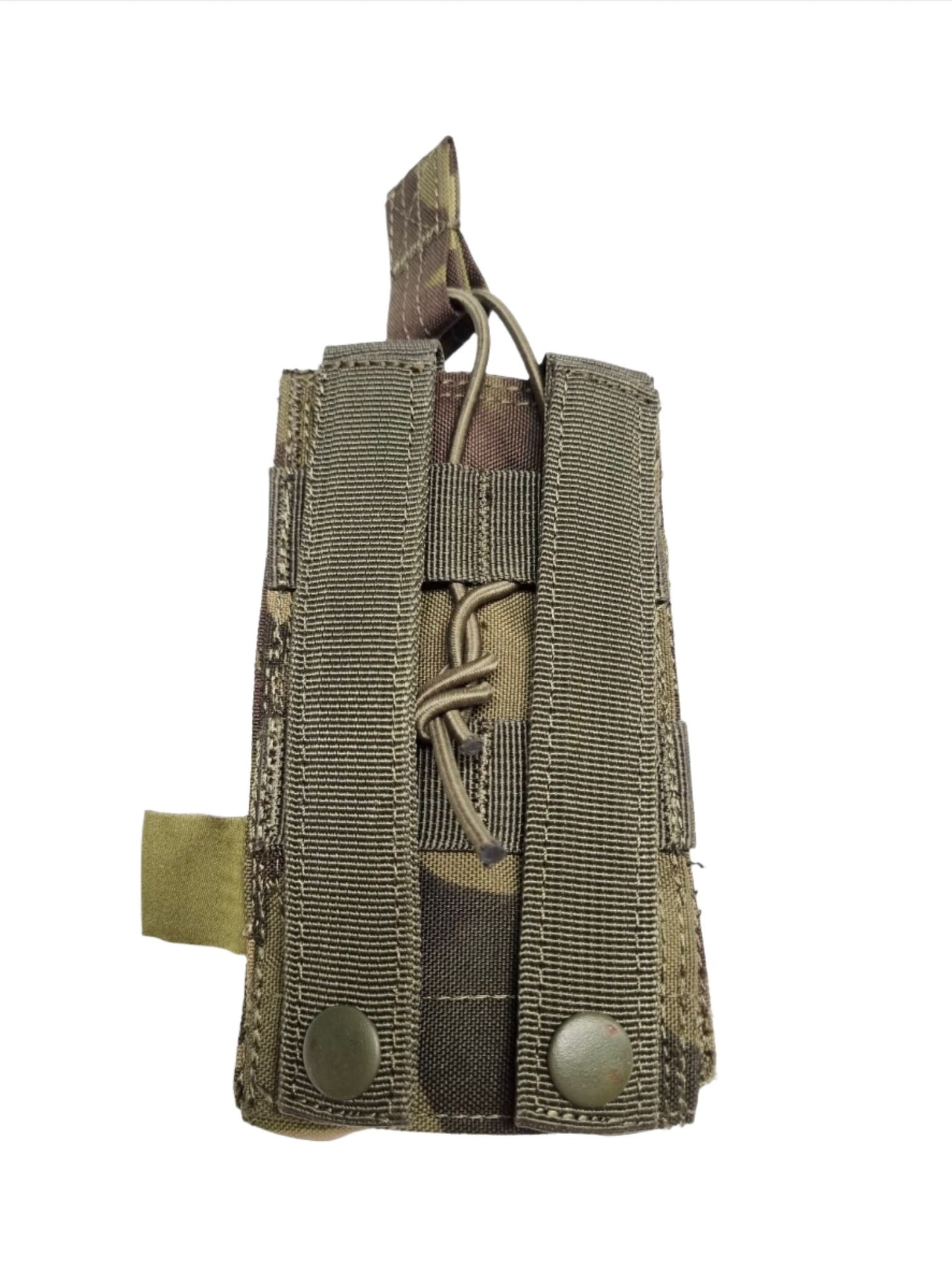 SHS - 23016 AK/9mm SINGLE OPEN-TOP MAG POUCH  MULTICAM GREEN